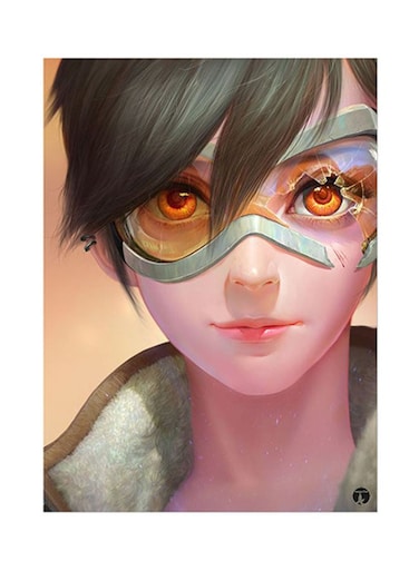 Video Game Overwatch Metal Plate Poster Multicolour 15 x 20cm