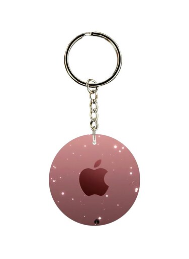 Apple Logo Printed Keychain