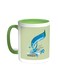 Congratulations On Eid Printed Coffee Mug Green/White 11ounce