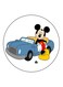Mickey Mouse Printed Fridge Magnet White/Blue/Black 5.5cm