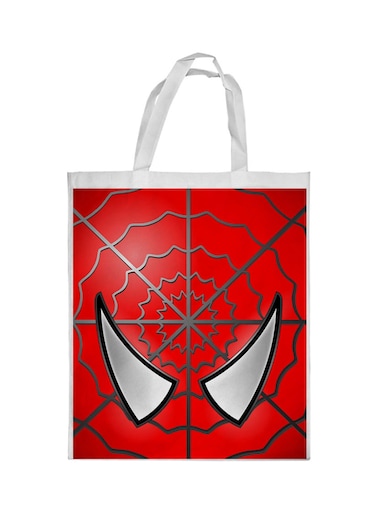Spiderman Printed Shopping Bag Red/White/Black