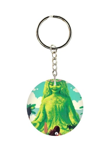 Animated Girl Printed Keychain
