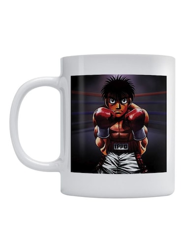 Boxer Ippo Printed Mug White/Brown/Red