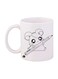 The Anime Hamtaro Printed Mug White/Black Standard Size