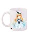 Cartoon Printed Coffee Mug White/Blue/Black 11ounce