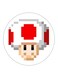 Super Mario Printed Fridge Magnet Red/White/Beige