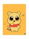 Metal Plate Of Disney Poster Yellow/Red
