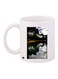 Mountains Printed Coffee Mug White/Green/Blue 11ounce