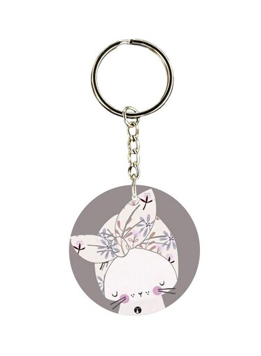 Cartoon Themed Single Sided Keychain