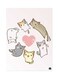 Cats Metal Plate Poster Multicolour 15x20centimeter
