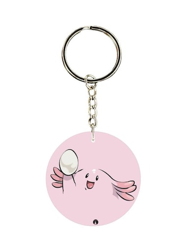Cartoon Printed Dual Sided Keychain