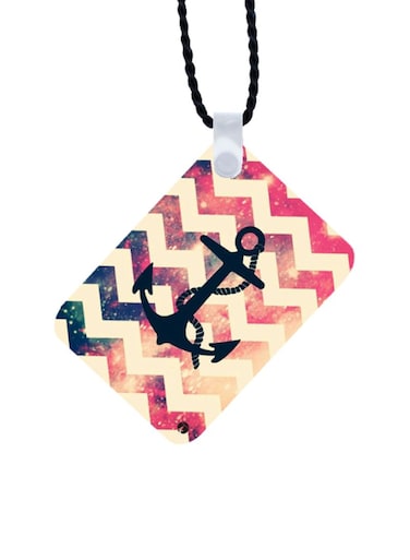 Anchor Printed Car Mirror Pendant