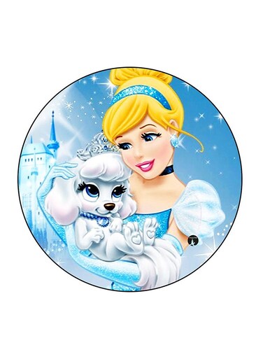 Disney Princess Printed Fridge Magnet Multicolour 5.5 x 5.5cm