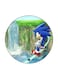 Video Game Sonic Printed Fridge Magnet Green/Blue