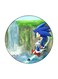Video Game Sonic Printed Fridge Magnet Green/Blue