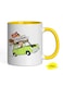 [] 1pc, 11oz, Ceramics, Coffee Mug, Coffee Mug with "Mr Bean SPECIAL DELIVERY" Pattern, Dishwasher Safe, Fun Coffee Mug, Ideal Gift for Family/Friends/Colleagues, Holiday/Party/Birthday