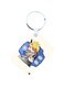 Anime Digimon Printed Keychain Blue/White/Silver