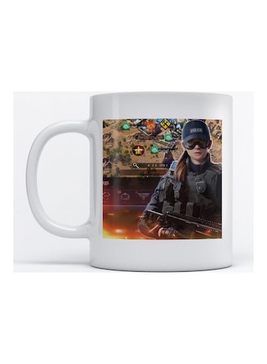 Mug Invasion Game For Coffee And Tea White