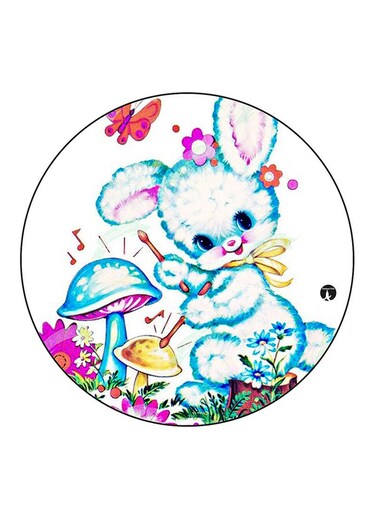 Rabbit Printed Fridge Magnet Multicolour