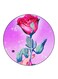 Flower Printed Fridge Magnet Multicolour