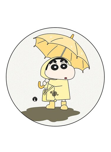 Anime Shin Chan Printed Fridge Magnet Multicolour