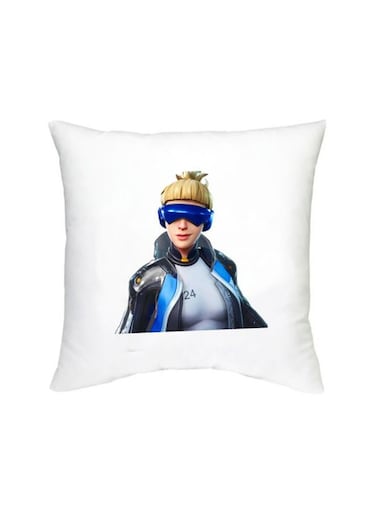 Fortnite Printed Decorative Cushion White/Beige/Blue 16x16inch