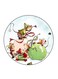 Chrismas Printed Fridge Magnet Multicolour 5.5 x 5.5cm