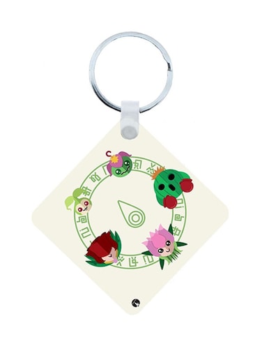Digimon Anime Wooden Keychain