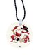 2-In-1 Santa Claus Printed Keychain Red/Beige/Black