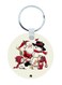 2-In-1 Santa Claus Printed Keychain Red/Beige/Black