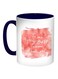 Teacher Quote Printed Coffee Mug Blue/White/Pink 11ounce