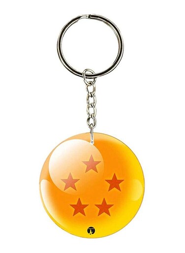 Anime Dragon Ball Keychain Yellow/Orange
