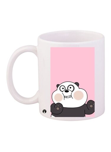 Printed Coffee Mug White/Pink/Black