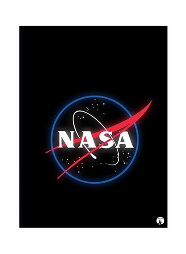 Nasa Metal Plate Poster Black 15 x 20cm