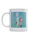 Rick And Morty Printed Mug White/Blue/Brown