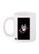 Fearless Logo Printed Mug White/Black/Pink Standard Size
