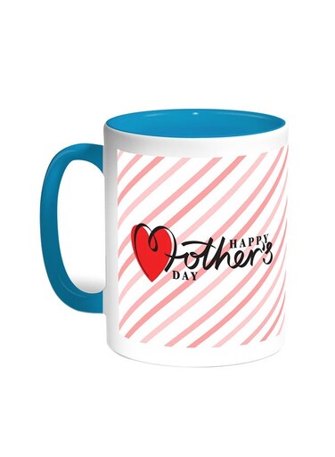 Happy Mother's Day Printed Coffee Mug Turquoise/White 11ounce