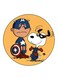 Snoopy Printed Fridge Magnet Multicolour