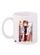 Anime Printed Coffee Mug White/Brown/Purple 11ounce