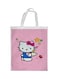 Hello Kitty Printed Shopping Bag Pink/White
