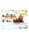 Snowman Theme Printed Plate White/Beige/Brown 20x15cm