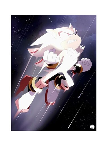 Video Game Sonic Metal Plate Poster Multicolour 15x20centimeter