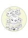 Anime Hamtaro Theme Printed Fridge Magnet Yellow/White/Black