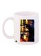 Cartoon Printed Coffee Mug White/Black/Yellow 11ounce