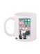 A Girl Printed Mug White/Black/Green Standard Size
