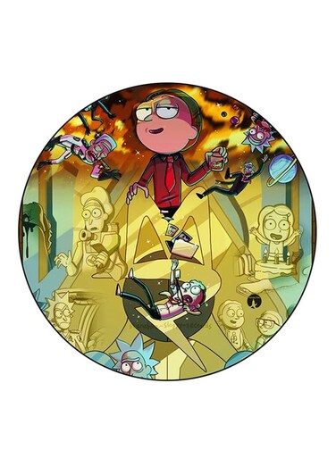 Rick And Morty Printed Fridge Magnet Multicolour