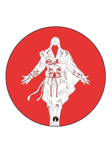 Assassin's Creed Printed Fridge Magnet Red/White