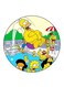 Simpsons Printed Fridge Magnet Multicolour