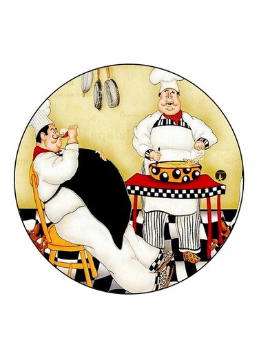 Chefs Printed Fridge Magnet Multicolour