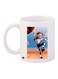 Cartoon Printed Coffee Mug White/Blue/Black 11ounce